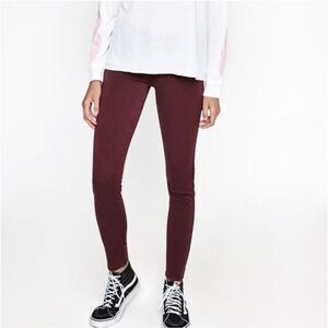 Womens PacSun Burgundy Dreamy Jeggings Jeans  - Sz 27